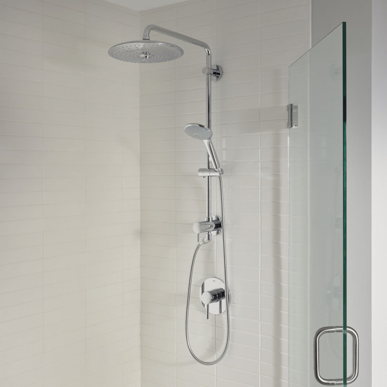 Starlight Chrome Adjustable Multi-Head Rain Shower System