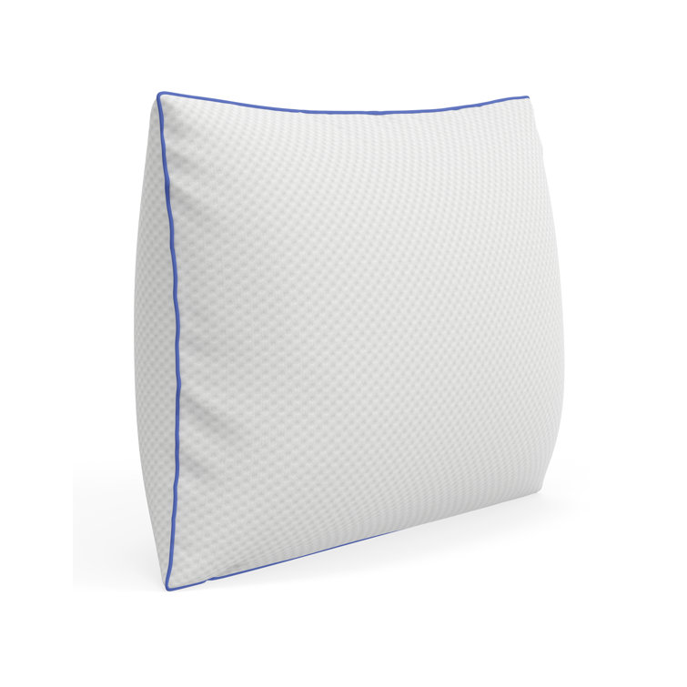 Oversized White Gel-Infused Shredded Memory Foam Pillow Set
