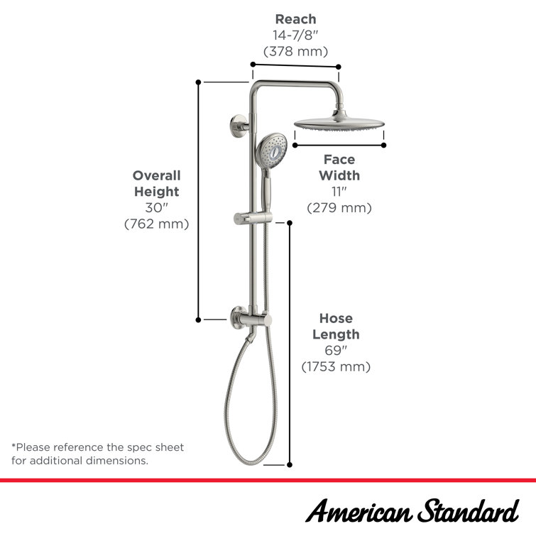 Matte Black Adjustable Multi-Head Rain Shower System