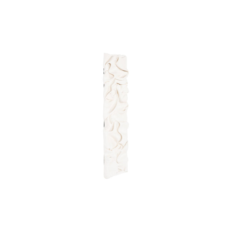 White Stone Composite Drape Wall Art for Outdoor Use