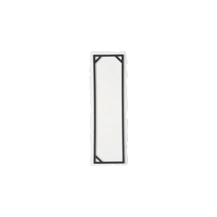 White Stone Composite Drape Wall Art for Outdoor Use