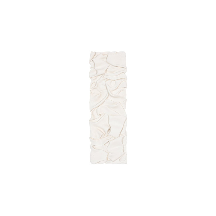 White Stone Composite Drape Wall Art for Outdoor Use