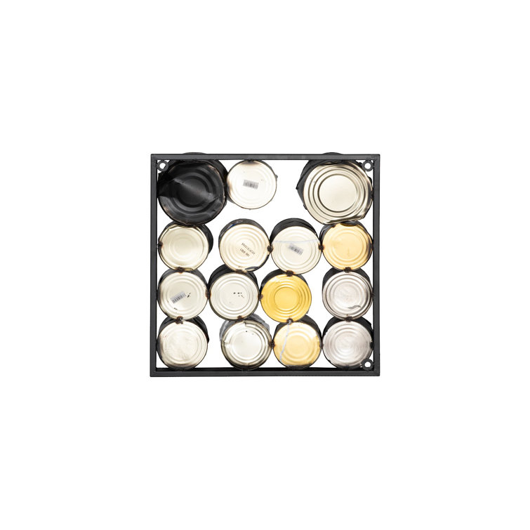 Recycled Paint Can Wall Art in Mixed Neutrals