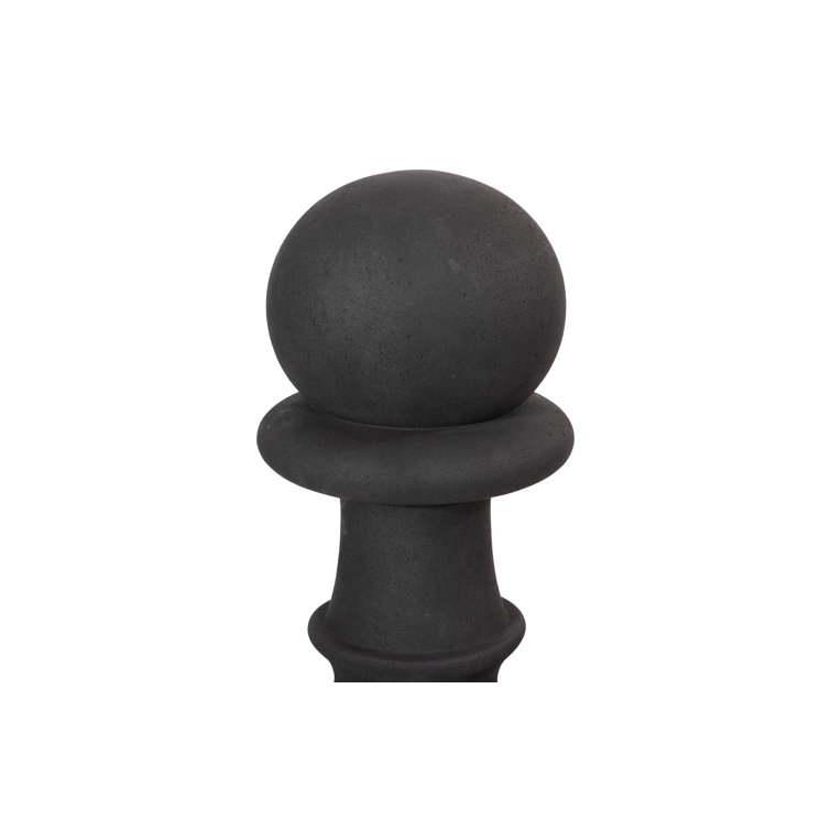 Black Resin Outdoor Pawn Chess Sculpture
