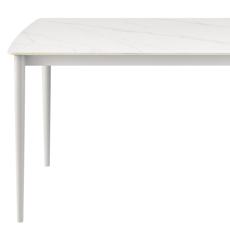Mojito 71'' Gray Stone and Aluminum Outdoor Dining Table