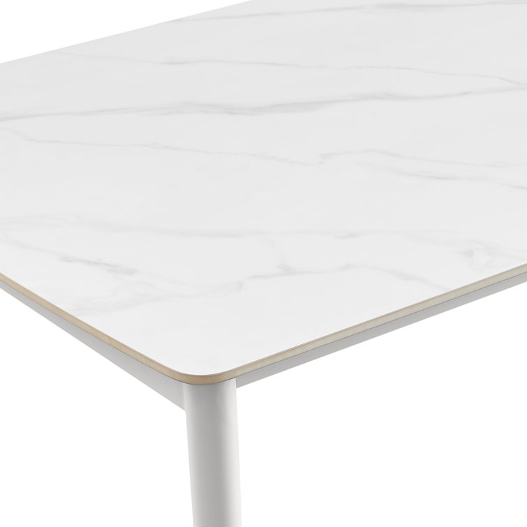 Mojito 71'' Gray Stone and Aluminum Outdoor Dining Table