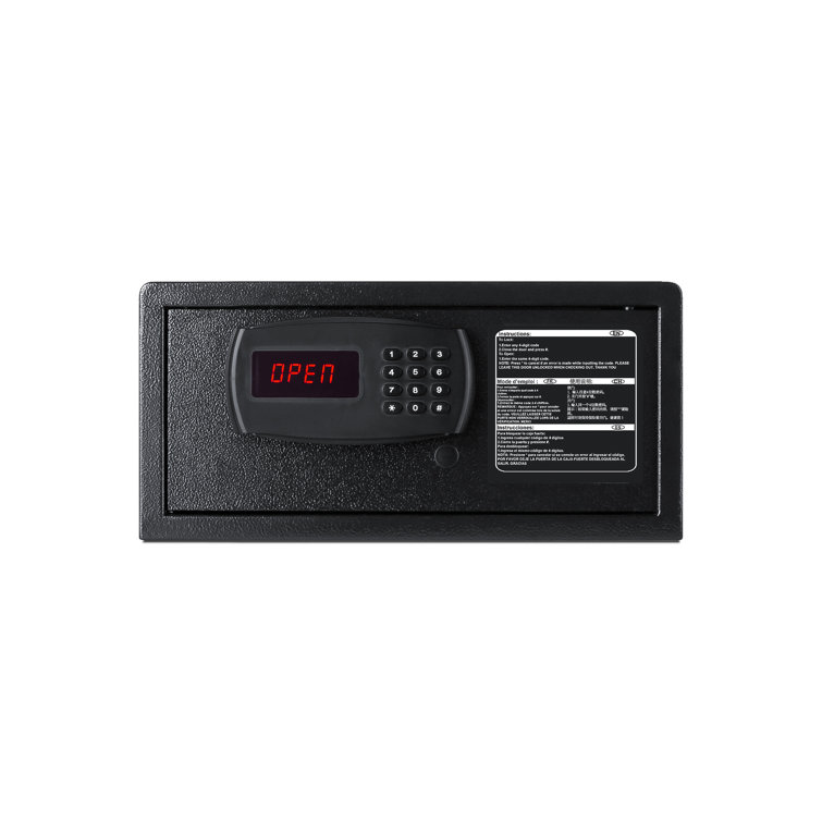 Summit 17" Black Steel Digital Keypad In-Room Safe