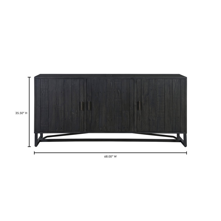 Rothwell 68" Reclaimed Pine Wood Transitional Sideboard