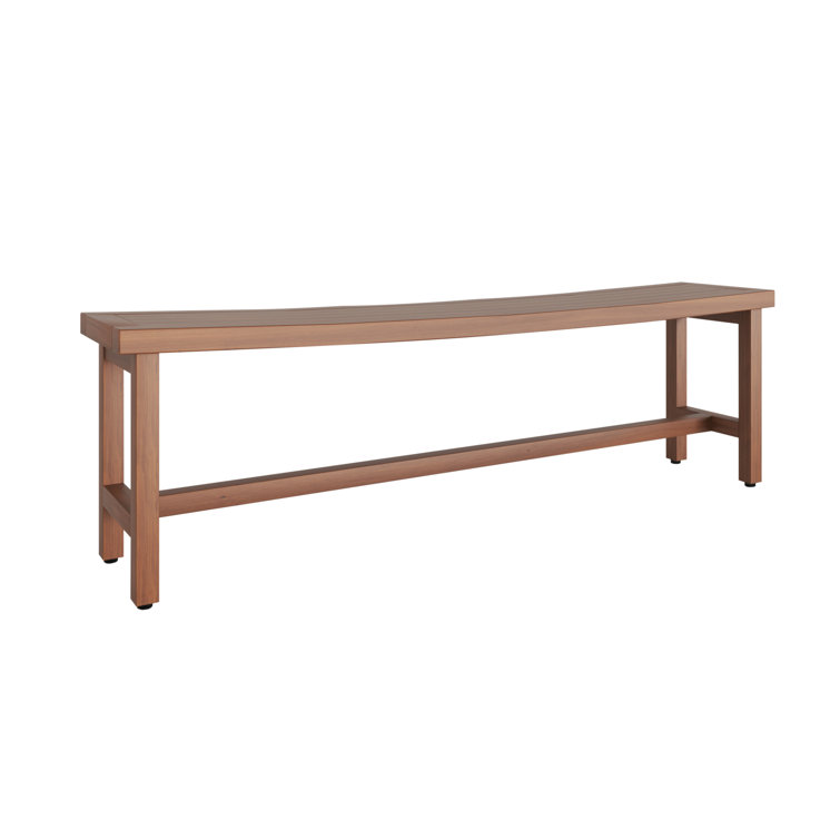 Sumba Manor 60" Teak Shower Bench with Elevated Height