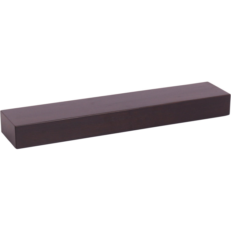 Mocha Teak 30" Floating Wall Shelf