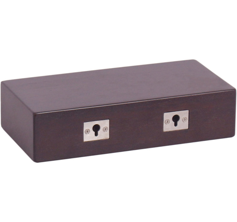 Mocha Teak Floating Wall Shelf 3" H x 12" W x 6" D