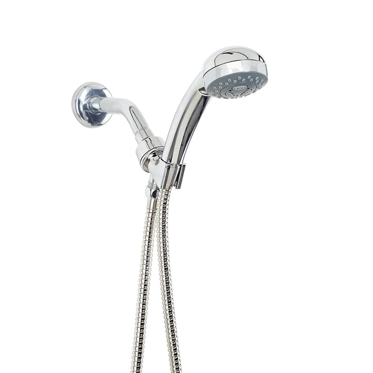 Chrome Handheld Shower Head with Pulse and Rain Settings