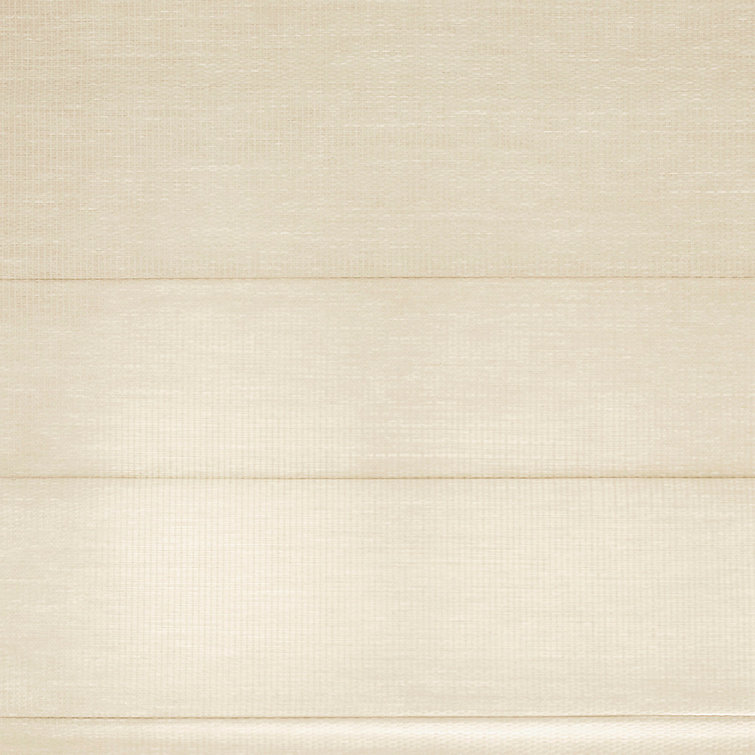 Natural Cordless Roman Shade with Thermal Insulation 27"W x 63"L