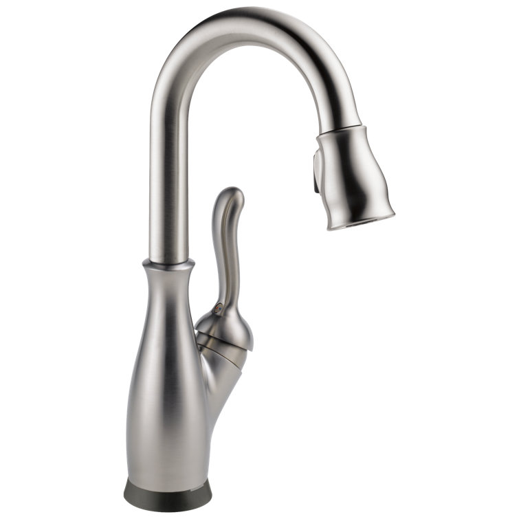 Spotshield Stainless Steel Touchless Bar Faucet with Pull-out Spray