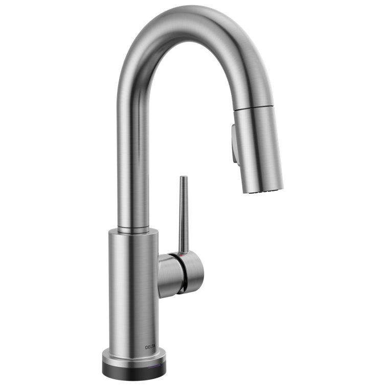 Stainless Steel Modern Pull-Down Kitchen Faucet with Touch Technology