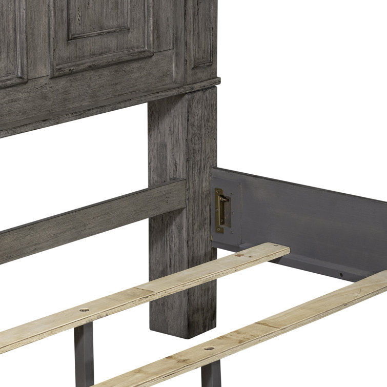 Brownstone Queen Panel Bed with Dresser and Mirror