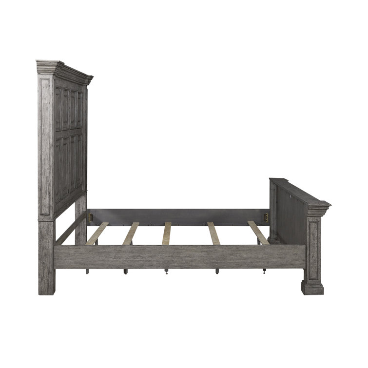 Brownstone Queen Panel Bed with Dresser and Mirror