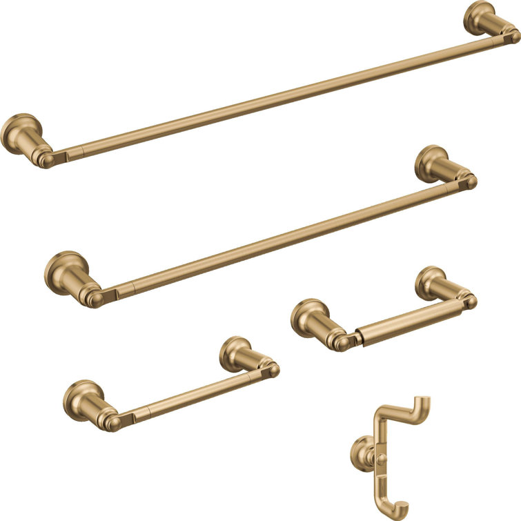 Champagne Bronze 24" Wall Mounted Towel Bar