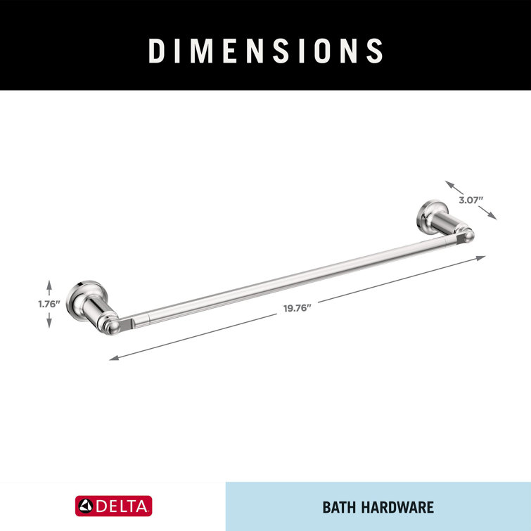 Delta Saylor 18" Polished Chrome Towel Bar