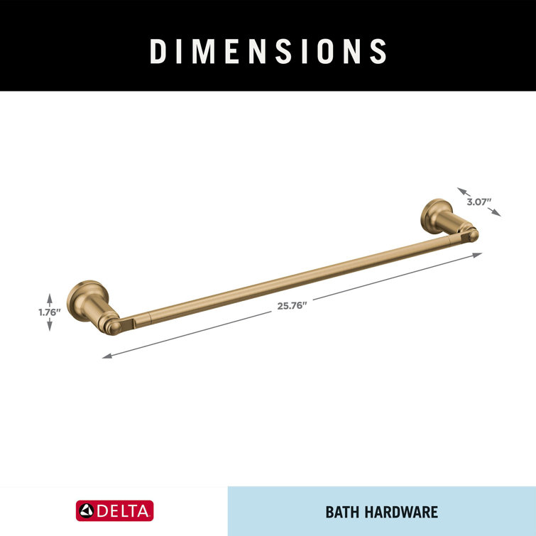 Champagne Bronze 18" Wall Mounted Towel Bar