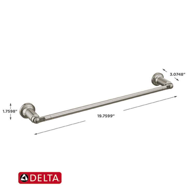 Delta Saylor 18" Stainless Steel Wall Mounted Towel Bar