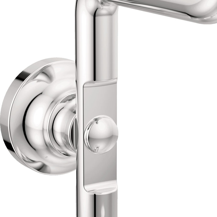 Polished Chrome Modern Double Towel Hook