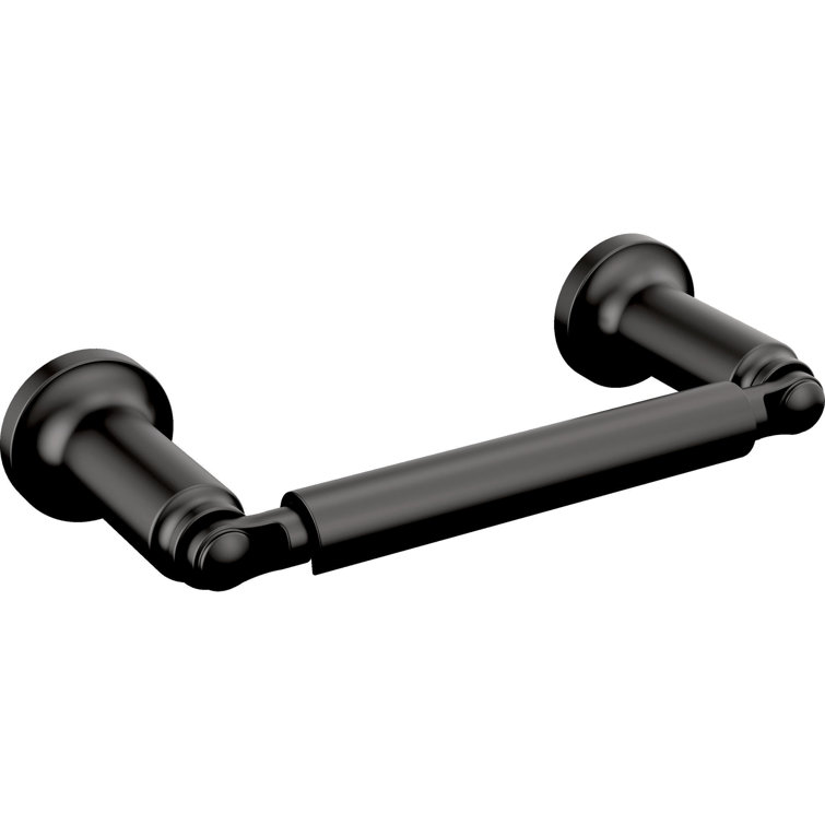 Delta Saylor Matte Black Wall Mounted Pivot Arm Toilet Paper Holder