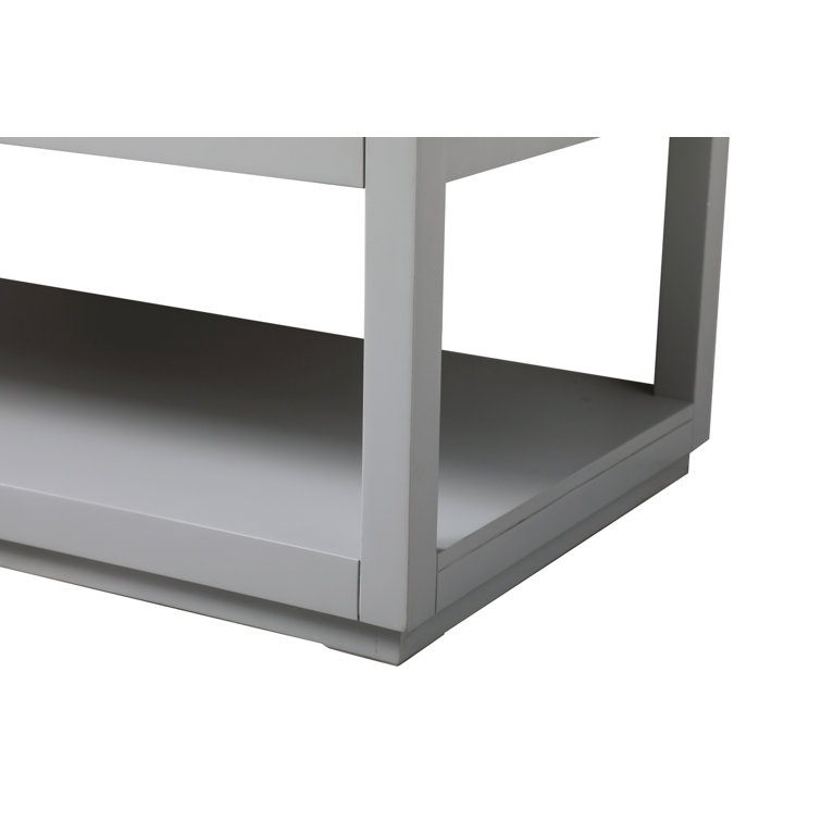 Larkin 54'' Grey Single Bathroom Vanity with Engineered Marble Top