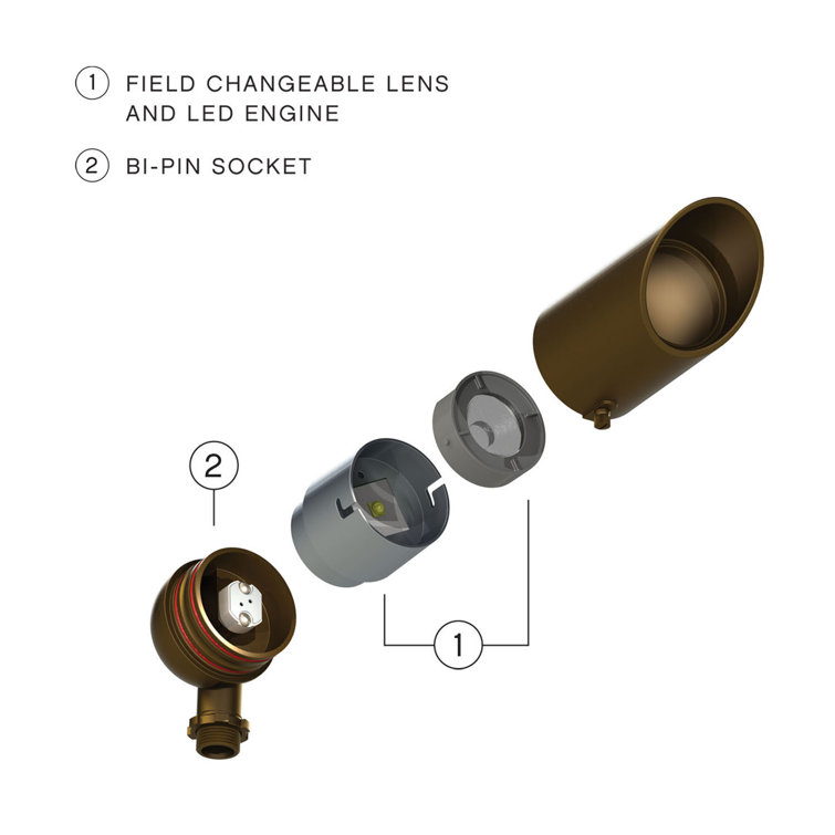 Matte Bronze Hardy Island 50W LED Accent Spot Light