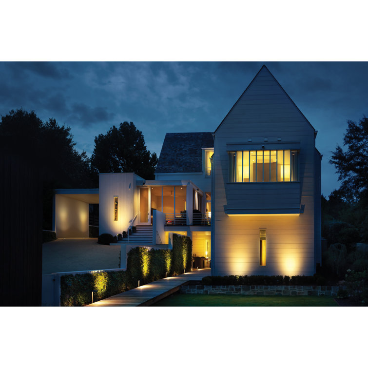 Matte Bronze LED Outdoor Spotlight with Clear Lens