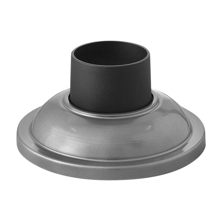Hematite Aluminum 7" Outdoor Pier Mount Base