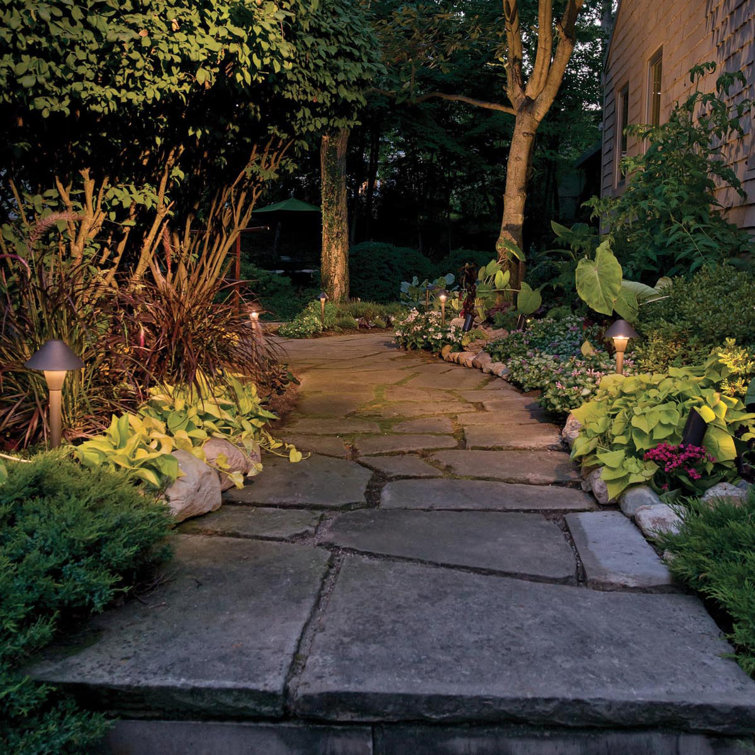 Oil Rubbed Bronze LED Pathway Light with Cone Shade