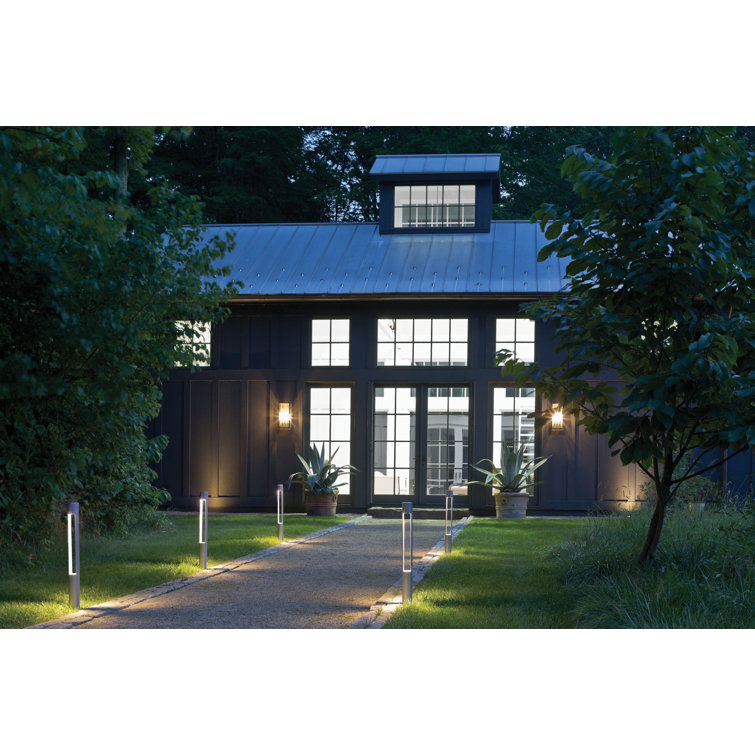 Titanium LED Pathway Bollard Light with Etched Lens