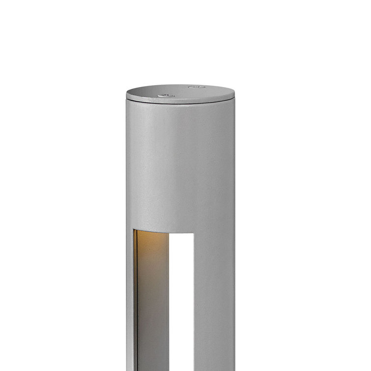 Titanium LED Pathway Bollard Light with Etched Lens