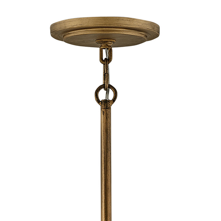 Centric Elegance 6-Light Burnished Gold Globe Chandelier