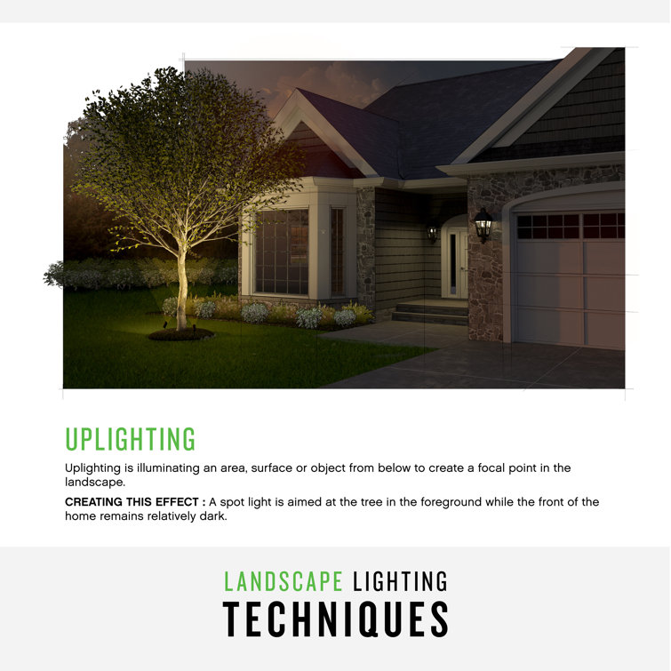 Bronze 75W Outdoor Landscape Spot Light with Clear Glass