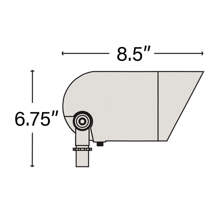 Bronze 75W Outdoor Landscape Spot Light with Clear Glass