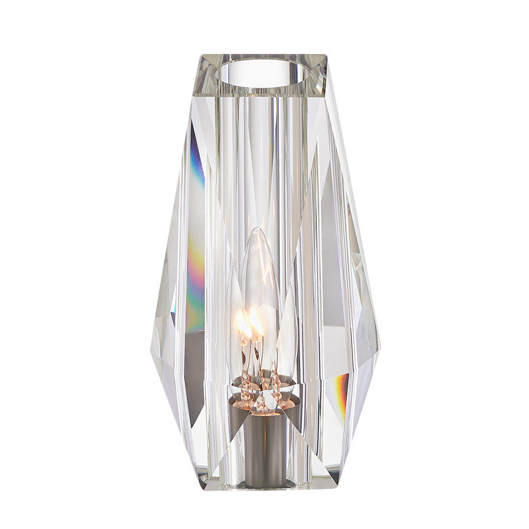 Ana Black Oxide Crystal Cylinder Wall Sconce