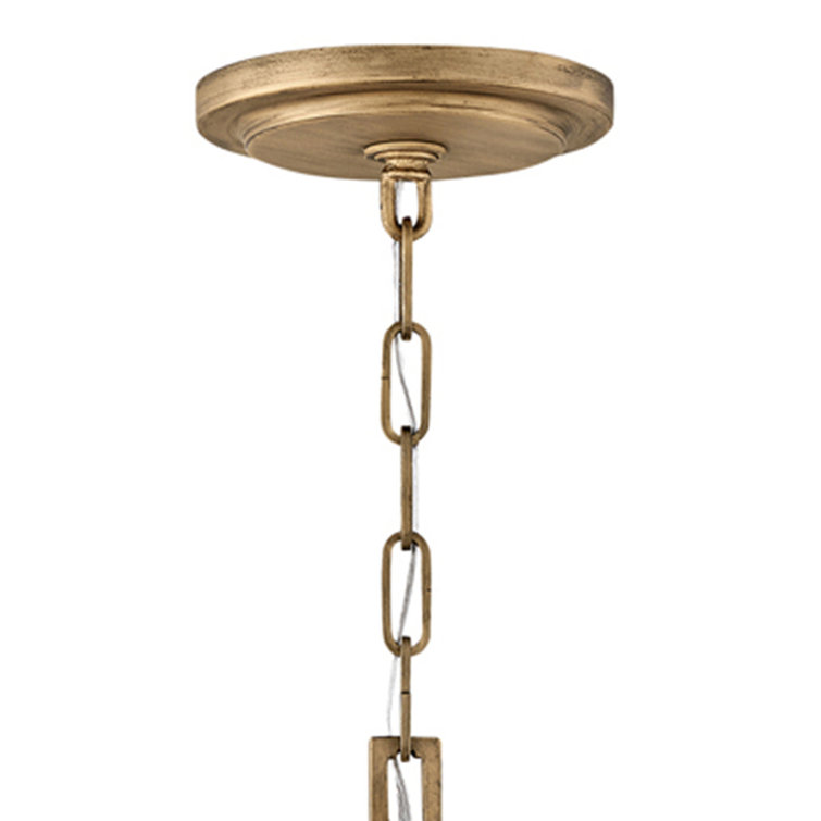 Roca Burnished Gold 3-Light LED Drum Pendant