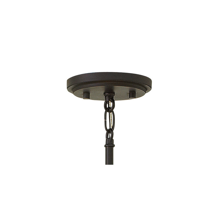 Black Mesh Drum Pendant with Glass Spheres