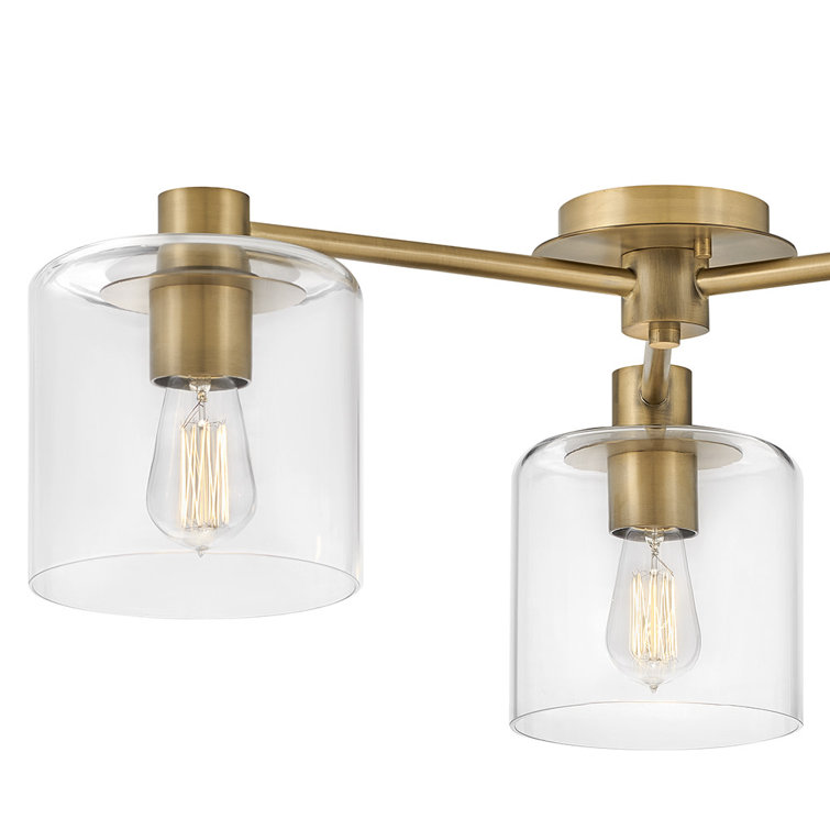 Axel Heritage Brass 3-Light Semi-Flush Ceiling Jar