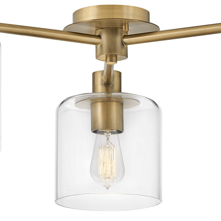Axel Heritage Brass 3-Light Semi-Flush Ceiling Jar