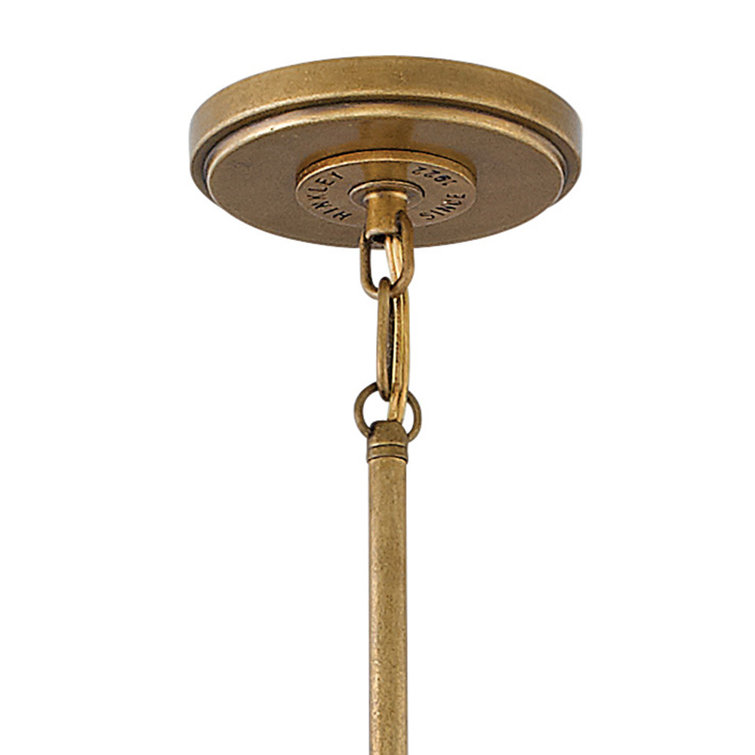 Rustic Brass Drum Pendant Light with Bronze Finish