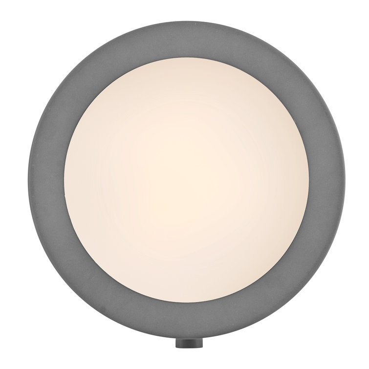 Dark Matte Grey and Brass Dimmable LED Wall Sconce