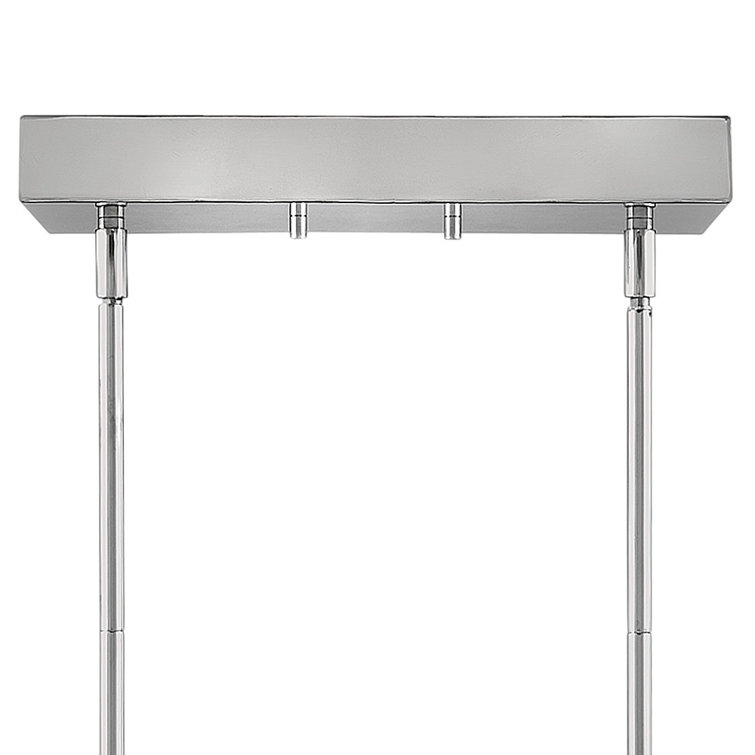 Elysian 50-Light Polished Nickel LED Linear Chandelier