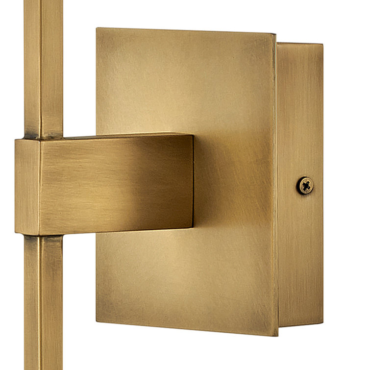 Auden Heritage Brass 1-Light Vanity with Clear Glass Shade