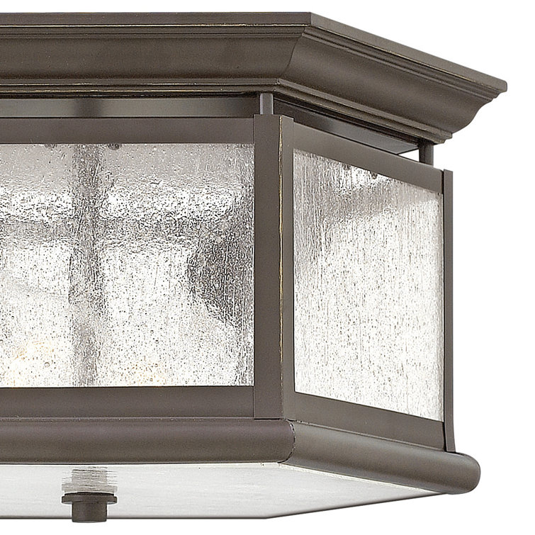 Edgewater Oil Rubbed Bronze 2-Light Outdoor Flush Mount