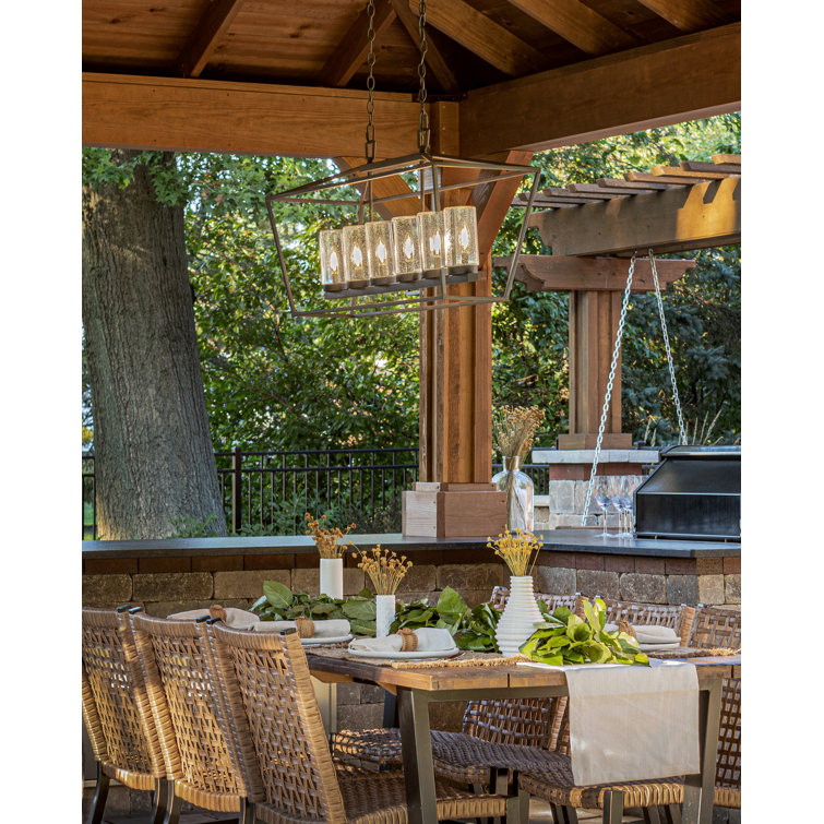 Alford Place Oil-Rubbed Bronze 6-Light Outdoor LED Chandelier