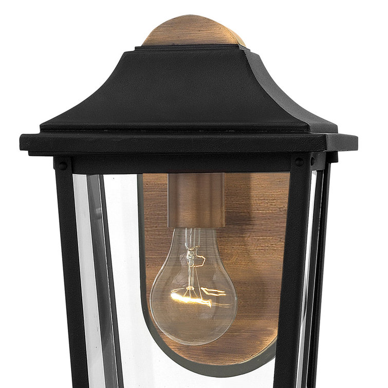 Burton Black and Copper Outdoor Wall Lantern
