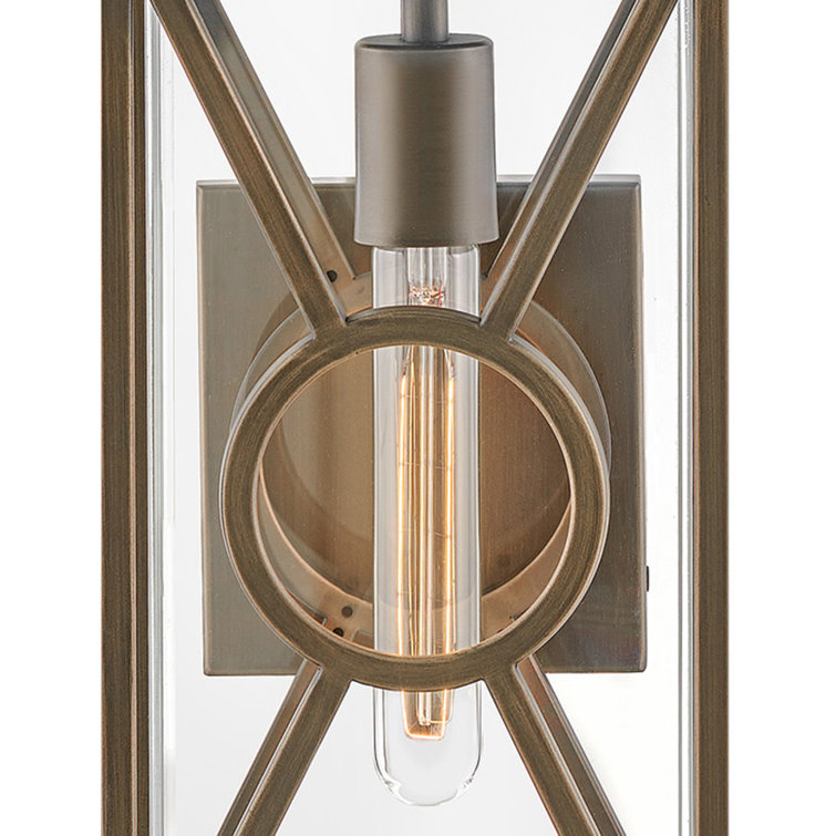 Brixton Coastal Elements 14" Burnished Bronze Outdoor Wall Lantern